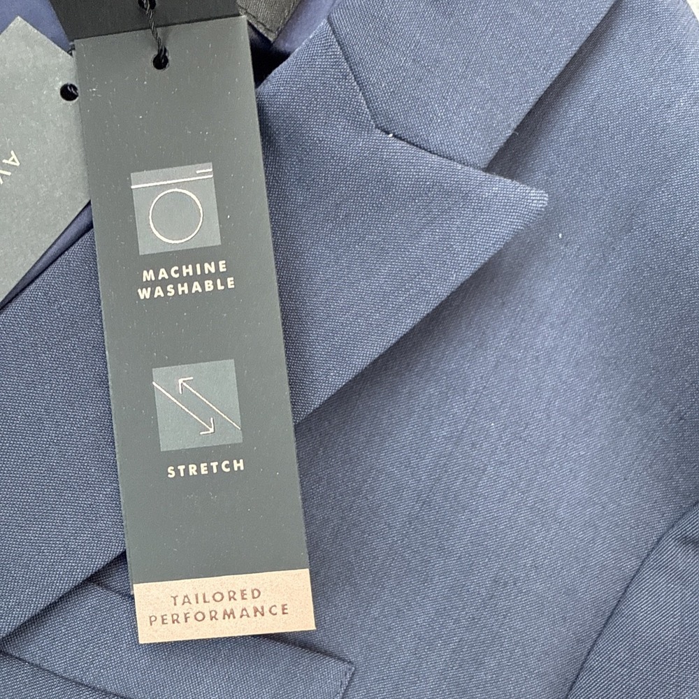 Banana Republic Classic Fit Blue Blazer 2‎ Marzotto Italian Wool Blend Workwear - Picture 5 of 16